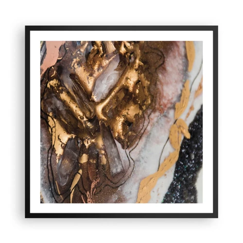 Affiche dans un cadre noir - Poster - Élément de la terre - 60x60 cm