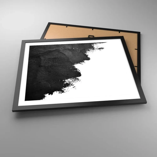 Affiche dans un cadre noir - Poster - Éléments : terre - 50x40 cm