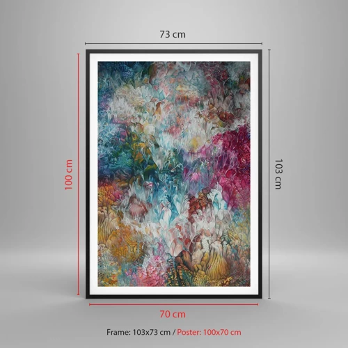 Affiche dans un cadre noir - Poster - En pleine floraison - 70x100 cm