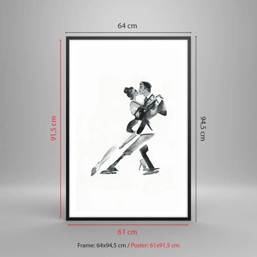 Affiche dans un cadre noir - Poster - En un battement - 61x91 cm