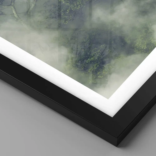 Affiche dans un cadre noir - Poster - Enveloppé de brouillard - 70x50 cm