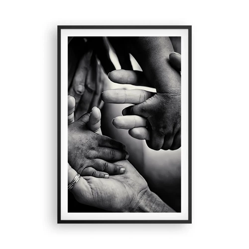 Affiche dans un cadre noir - Poster - Être humain - 61x91 cm