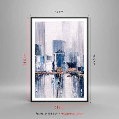 Affiche dans un cadre noir - Poster - Impression new-yorkaise - 61x91 cm