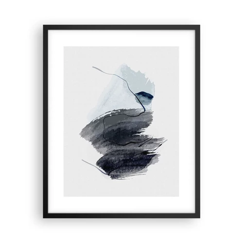 Affiche dans un cadre noir - Poster - Intensité et mouvement - 40x50 cm