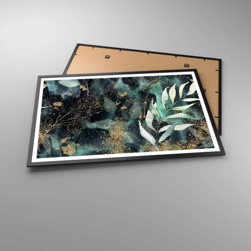 Affiche dans un cadre noir - Poster - Jardin magique - 91x61 cm