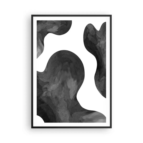 Affiche dans un cadre noir - Poster - La route du lait - 70x100 cm