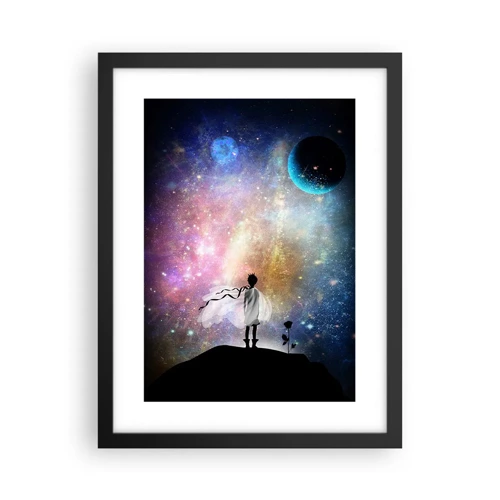 Affiche dans un cadre noir - Poster - Le Petit Prince - 30x40 cm