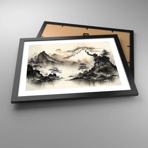 Affiche dans un cadre noir - Poster - Le charme unique de l'Orient - 40x30 cm