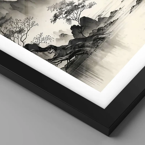 Affiche dans un cadre noir - Poster - Le charme unique de l'Orient - 50x50 cm