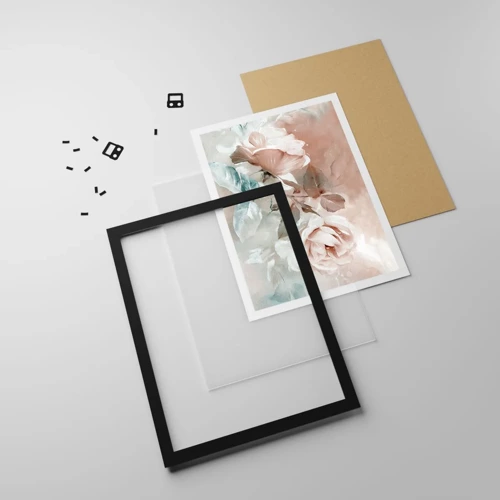 Affiche dans un cadre noir - Poster - L'esprit du romantisme - 61x91 cm