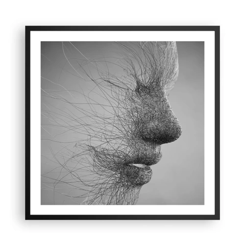 Affiche dans un cadre noir - Poster - L'esprit du vent - 60x60 cm