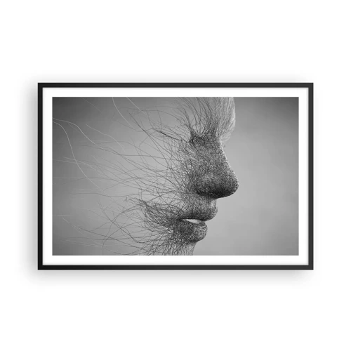 Affiche dans un cadre noir - Poster - L'esprit du vent - 91x61 cm