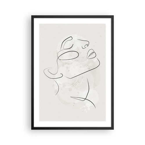 Affiche dans un cadre noir - Poster - L'esquisse d'un rêve - 50x70 cm
