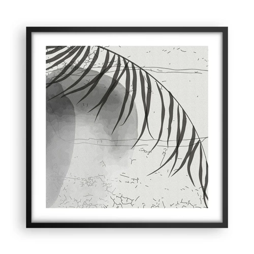 Affiche dans un cadre noir - Poster - L'exotisme subtil de la nature - 50x50 cm
