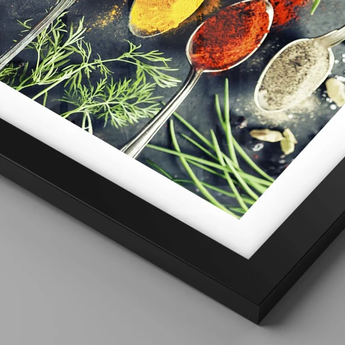 Affiche dans un cadre noir - Poster - Magie culinaire - 40x50 cm
