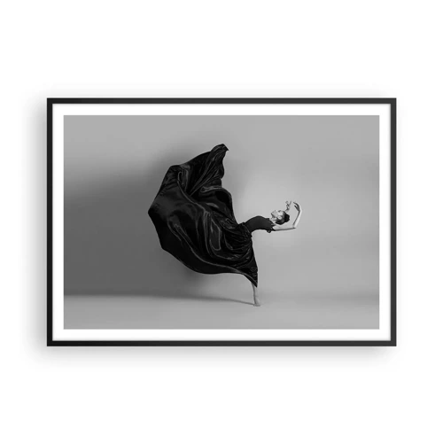 Affiche dans un cadre noir - Poster - Musique ailées - 100x70 cm