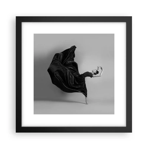 Affiche dans un cadre noir - Poster - Musique ailées - 30x30 cm