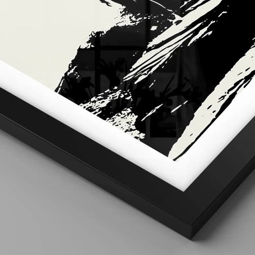 Affiche dans un cadre noir - Poster - Nouveau look - 60x60 cm
