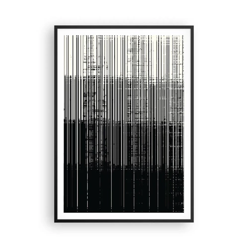 Affiche dans un cadre noir - Poster - Ondes et vibrations - 70x100 cm