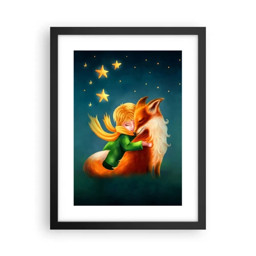 Affiche dans un cadre noir - Poster - Petit Prince - 30x40 cm