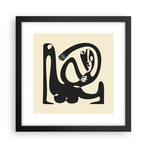 Affiche dans un cadre noir - Poster - Presque du Picasso - 30x30 cm