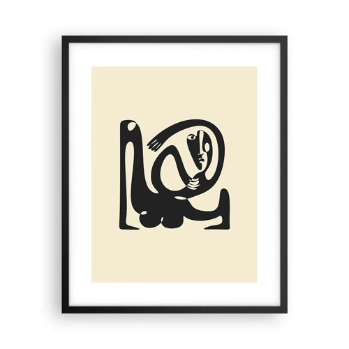 Affiche dans un cadre noir - Poster - Presque du Picasso - 40x50 cm