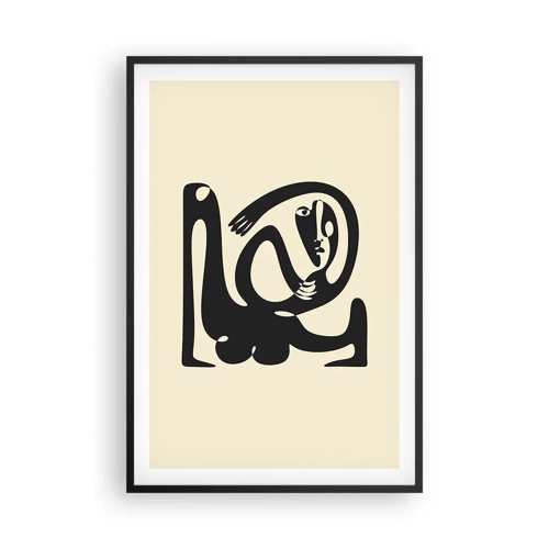 Affiche dans un cadre noir - Poster - Presque du Picasso - 61x91 cm