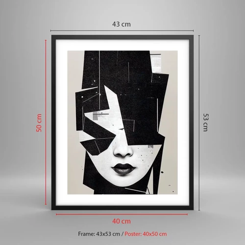 Affiche dans un cadre noir - Poster - Profondément caché - 40x50 cm