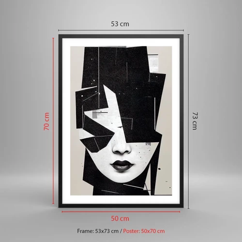 Affiche dans un cadre noir - Poster - Profondément caché - 50x70 cm