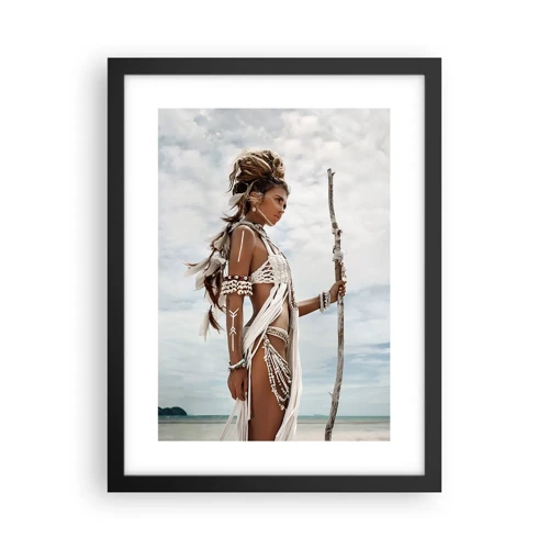 Affiche dans un cadre noir - Poster - Reine des tropiques - 30x40 cm