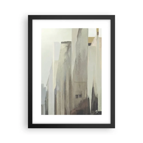 Affiche dans un cadre noir - Poster - Rêve de la ville - 30x40 cm