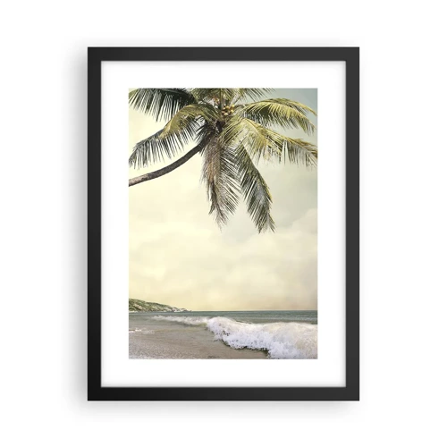 Affiche dans un cadre noir - Poster - Rêve tropical - 30x40 cm