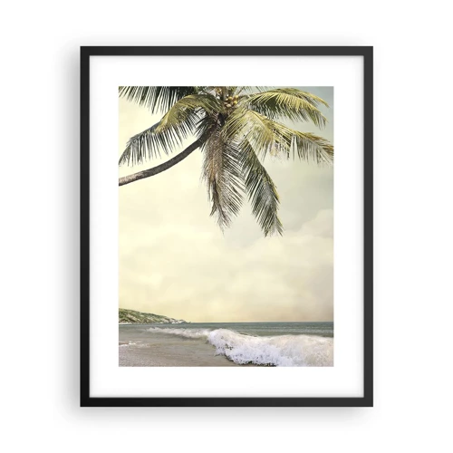 Affiche dans un cadre noir - Poster - Rêve tropical - 40x50 cm