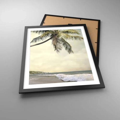 Affiche dans un cadre noir - Poster - Rêve tropical - 40x50 cm