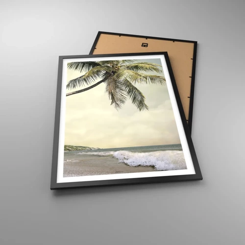 Affiche dans un cadre noir - Poster - Rêve tropical - 50x70 cm