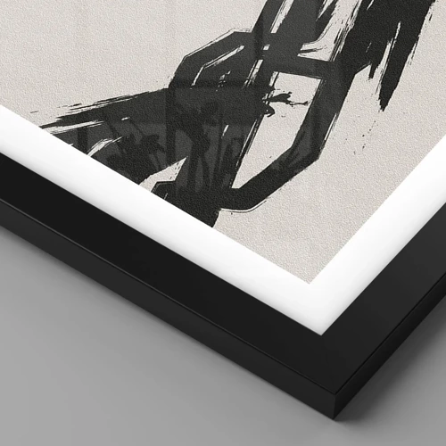 Affiche dans un cadre noir - Poster - Ruée imparable - 40x30 cm