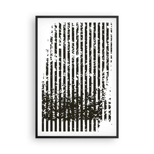 Affiche dans un cadre noir - Poster - Rythme et bruissement - 61x91 cm
