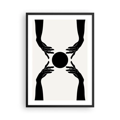 Affiche dans un cadre noir - Poster - Signe secret - 50x70 cm
