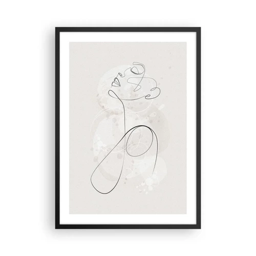 Affiche dans un cadre noir - Poster - Spirale de beauté - 50x70 cm