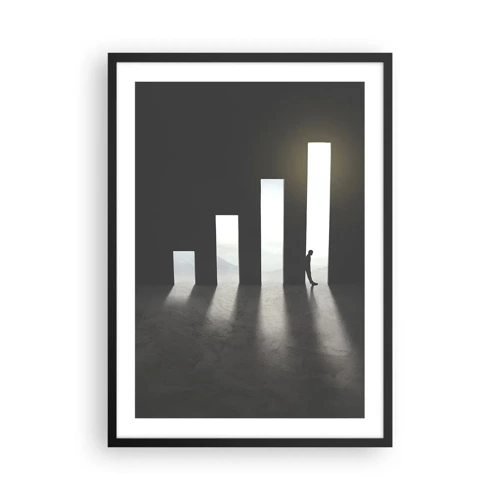 Affiche dans un cadre noir - Poster - Succès – impression - 50x70 cm