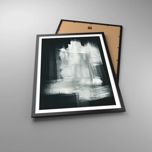 Affiche dans un cadre noir - Poster - Tissé à la verticale et à l'horizontale - 50x70 cm
