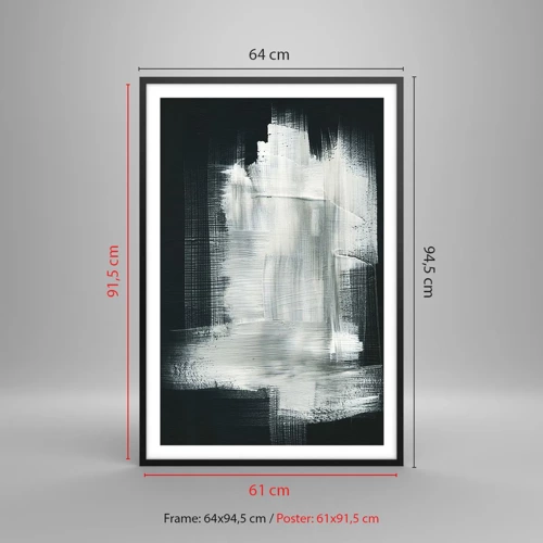 Affiche dans un cadre noir - Poster - Tissé à la verticale et à l'horizontale - 61x91 cm