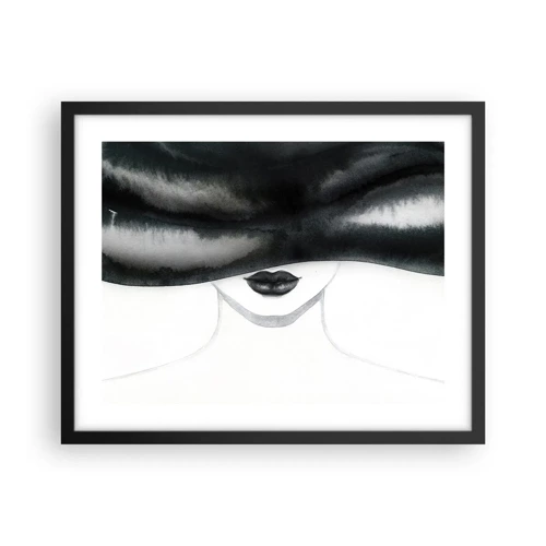 Affiche dans un cadre noir - Poster - Un mystère sensuel - 50x40 cm