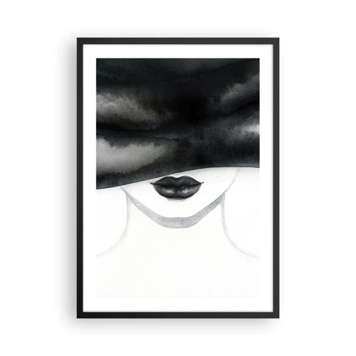 Affiche dans un cadre noir - Poster - Un mystère sensuel - 50x70 cm