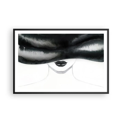 Affiche dans un cadre noir - Poster - Un mystère sensuel - 91x61 cm