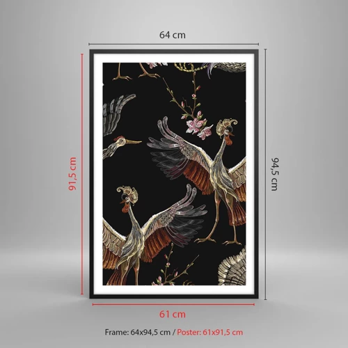 Affiche dans un cadre noir - Poster - Un oiseau de conte de fées - 61x91 cm