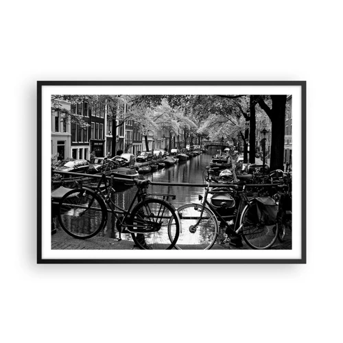 Affiche dans un cadre noir - Poster - Une vue très hollandaise - 91x61 cm