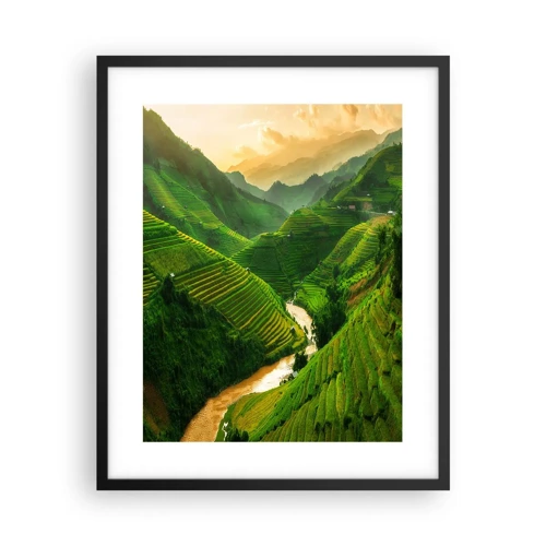 Affiche dans un cadre noir - Poster - Vallée vietnamienne - 40x50 cm