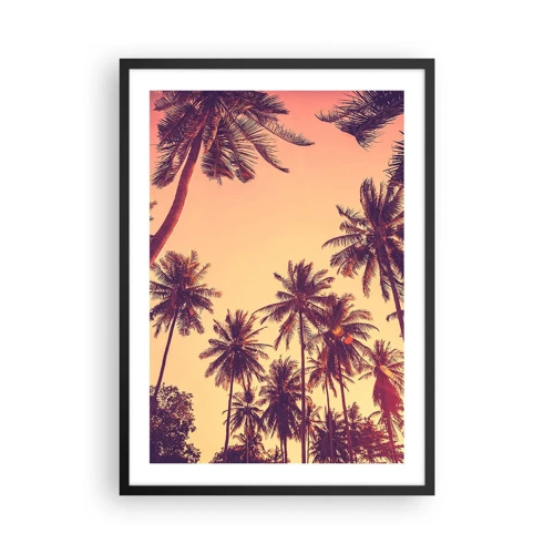 Affiche dans un cadre noir - Poster - Variation tropicale - 50x70 cm