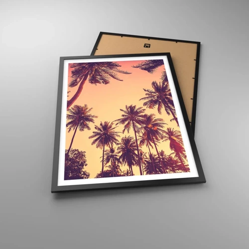 Affiche dans un cadre noir - Poster - Variation tropicale - 50x70 cm